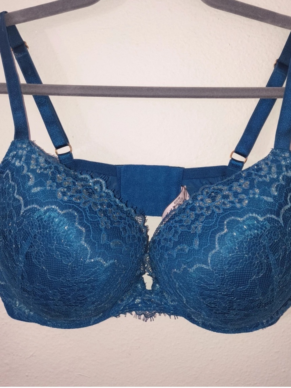 Victoria's Secret Blue Lace Underwire Bra